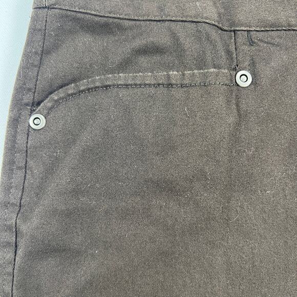 Additions by Chico's Chocolate Brown Cotton High Rise Chino Pants Size 10 (1.5) - Picture 6 of 12